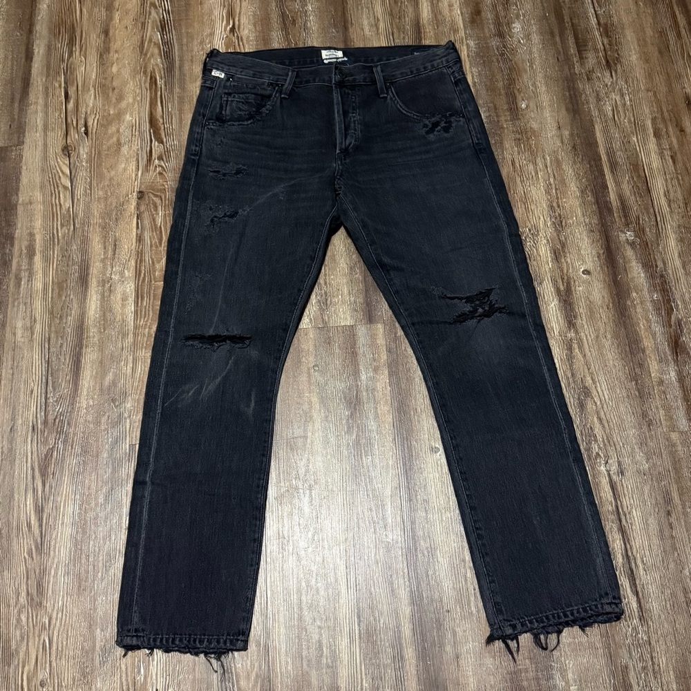 Citizens of Humanity Emerson Jeans Women's 26 Slim Boyfriend Button Fly Denim